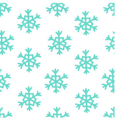 Snowflake Simple Seamless Pattern Symbol Of Winter