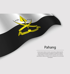 Wave Flag Of Pahang Is A Region Of Malaysia