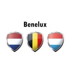 A Set Of Benelux Countries Flag Icon