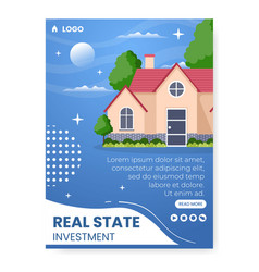 Real Estate Investment Poster Template Flat