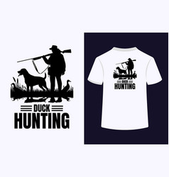 Duck Hunting Typography T-shirt Design