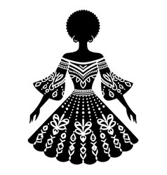 African Print Silhouette