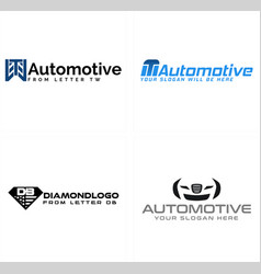 Automotive Service Repair Car Bumper Logo Design