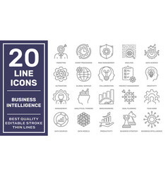 Set Of Business Intelligence Icons