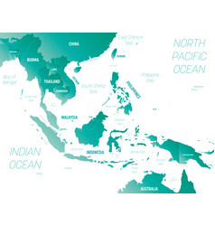 Southeast Asia Detailed Political Map With Lables