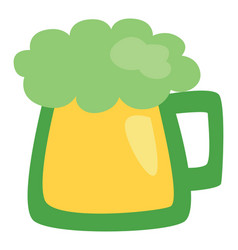 Saint Patricks Day Beer On White Background