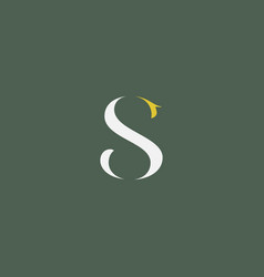 Abstract Initial Letter S