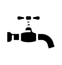 House Faucet Water Glyph Icon