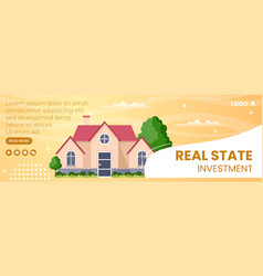 Real Estate Investment Cover Template Flat Design