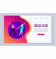 Salsa Dancers Club Or Dance School Web