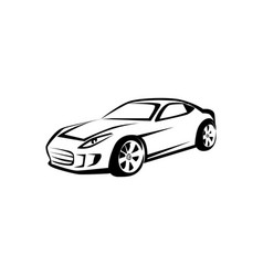 Black Automotive Sport Car Logo