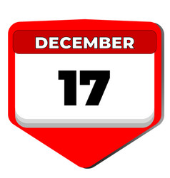 17 December Icon Calendar Day Date