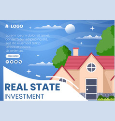 Real Estate Investment Brochure Template Flat