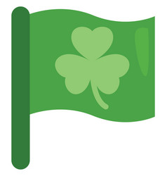 Saint Patricks Day Flag On White Background