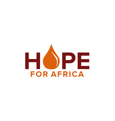 Hope Water For Africa Logo Design Template