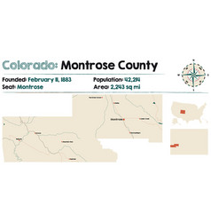 Map Montrose County In Colorado