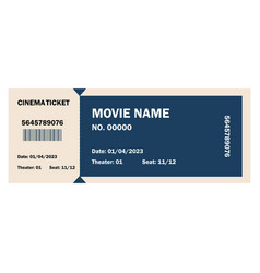 Retro Movie Ticket