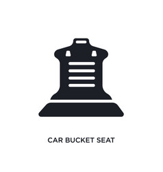 Car Bucket Seat Isolated Icon Simple Element From