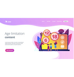 Content Rating System Concept Landing Page