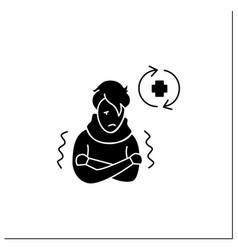 Ill Person Glyph Icon