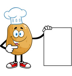 Potato Chef Cartoon Character