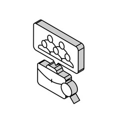 Group Interview Job Isometric Icon