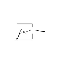 Jw Signature Square Logo Initial Concept