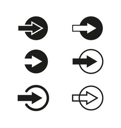 Arrows Point Circles In Abstract Style