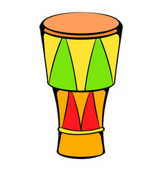 Atabaque Musical Instrument Icon Cartoon