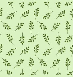 Green Leaf Patter Seamless Background