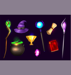 Wizard Staff Realistic Set