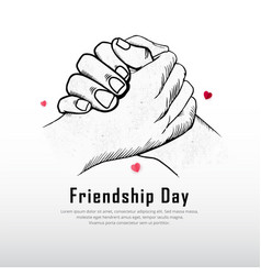 Celebration Friendship Day Design With Hand Shake