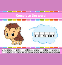 Complete The Words Cipher Code Learning