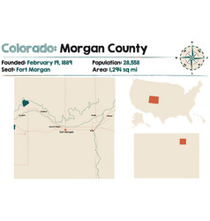 Map Morgan County In Colorado