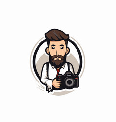 Photographer With Camera Icon