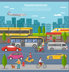 Transport In City Poster