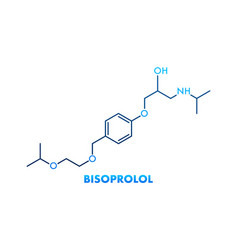 Bisoprolol Concept Chemical Formula Icon Label