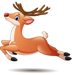 Cartoon Deer Jumping