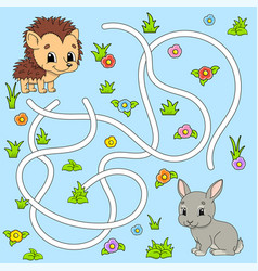 Funny Maze For Kids Puzzle For Children Cartoon