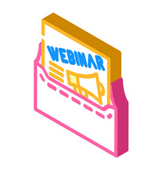 Promote Webinar Isometric Icon