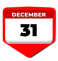 31 December Icon Calendar Day Date