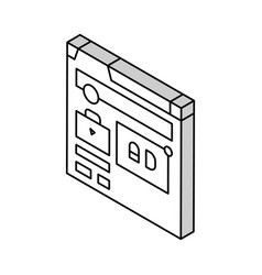 Job Listing Ad Interview Isometric Icon