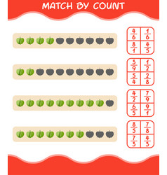 Match By Count Of Cartoon Tomatillo