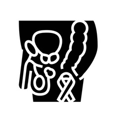 Prostate Cancer Glyph Icon