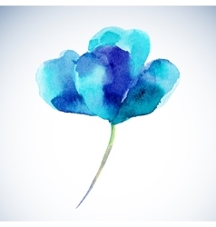 Blue Watercolor Flower Vector Images Over 12 000