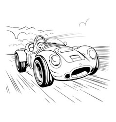 A Vintage Sports Car On A Background Of The Sky