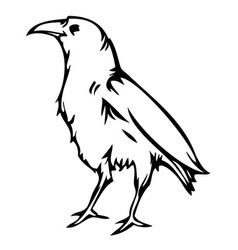 Crow Raven Sticker Tattoo