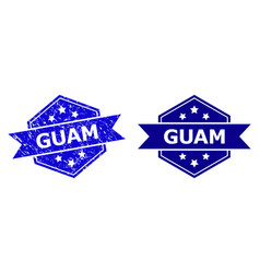 Hexagonal Guam Stamp Seal With Rubber Texture