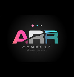 Arr A R R Three Letter Logo Icon Design