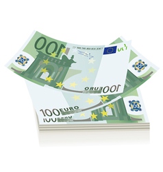 Flying Euro Bills